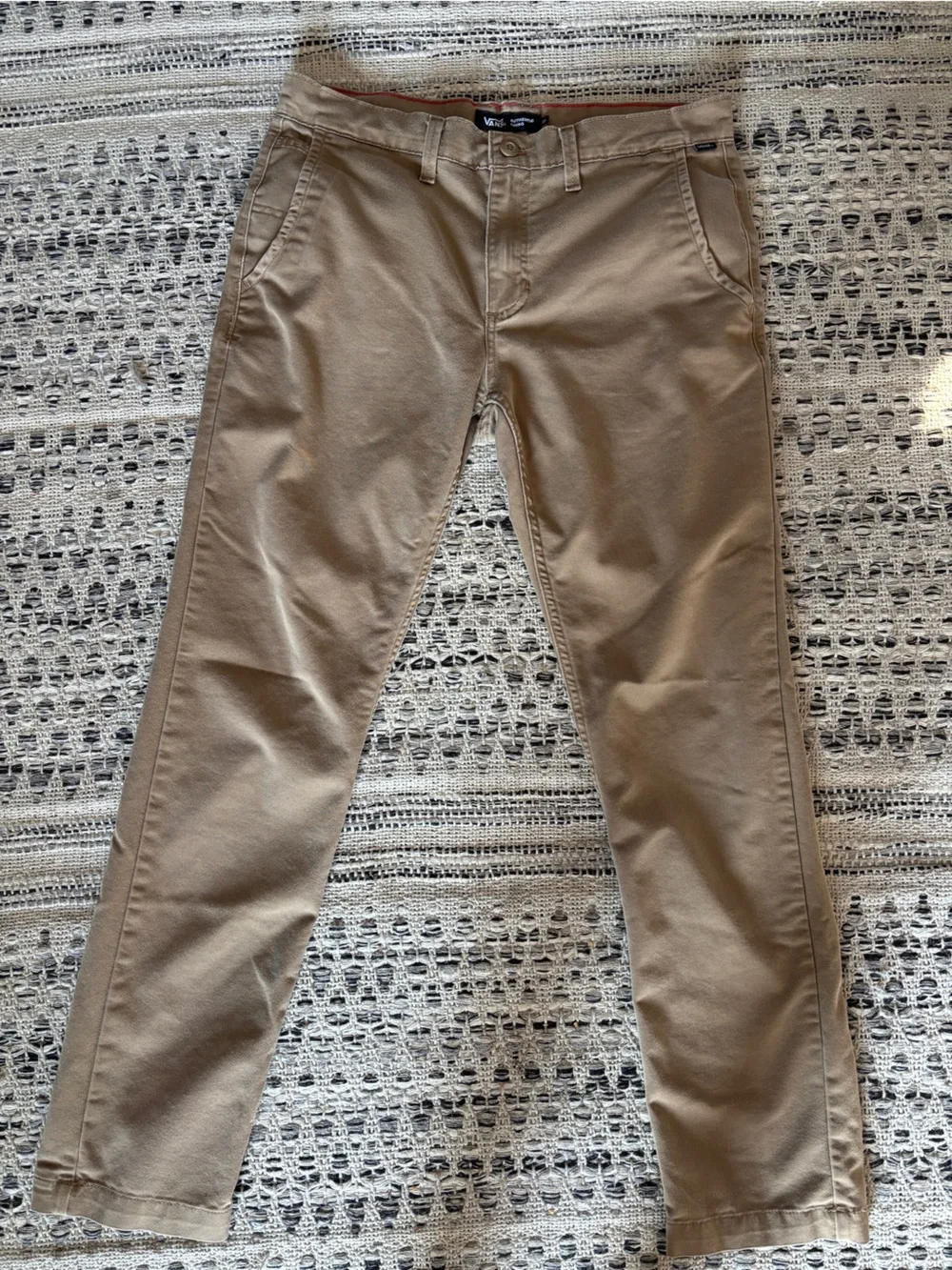 Vans Men's Khaki Chino Pants - Light Brown